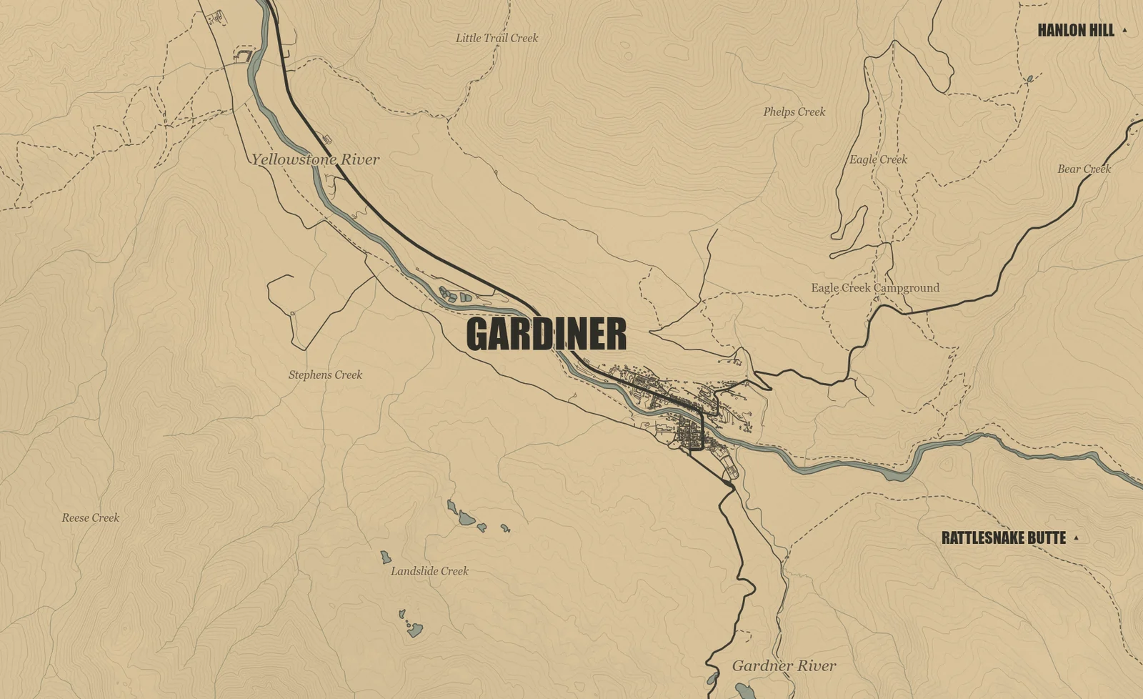 Gardiner · 黄石河图志